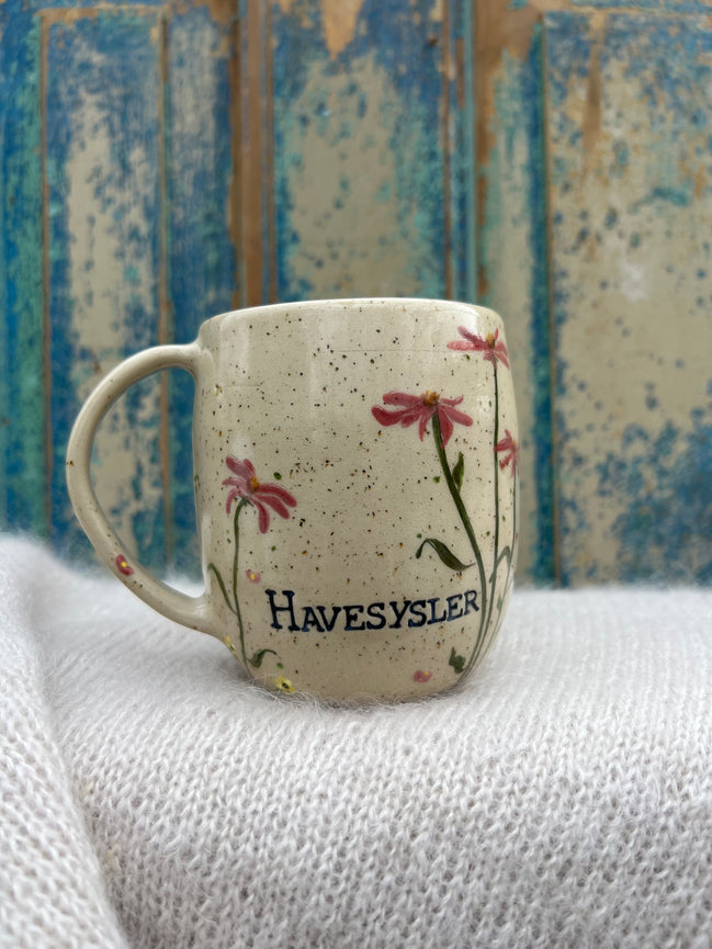 “Havesysler” kop m. hank -  400 ml.