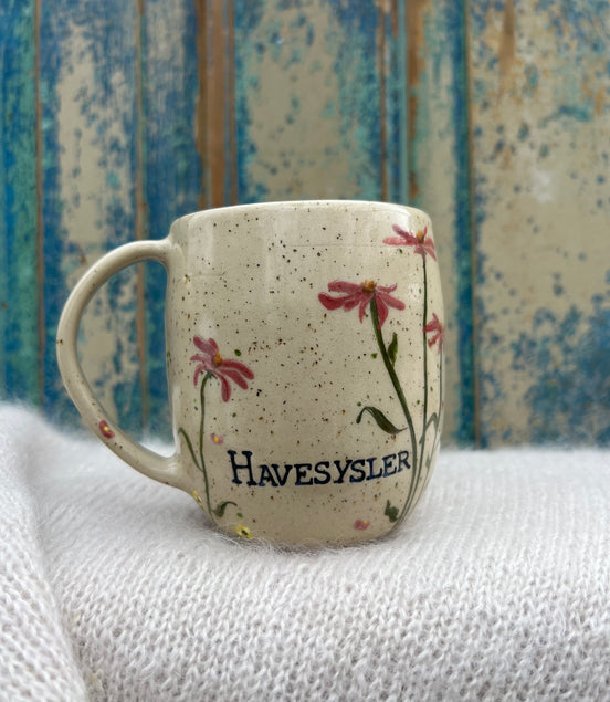 “Havesysler” kop m. hank -  400 ml.