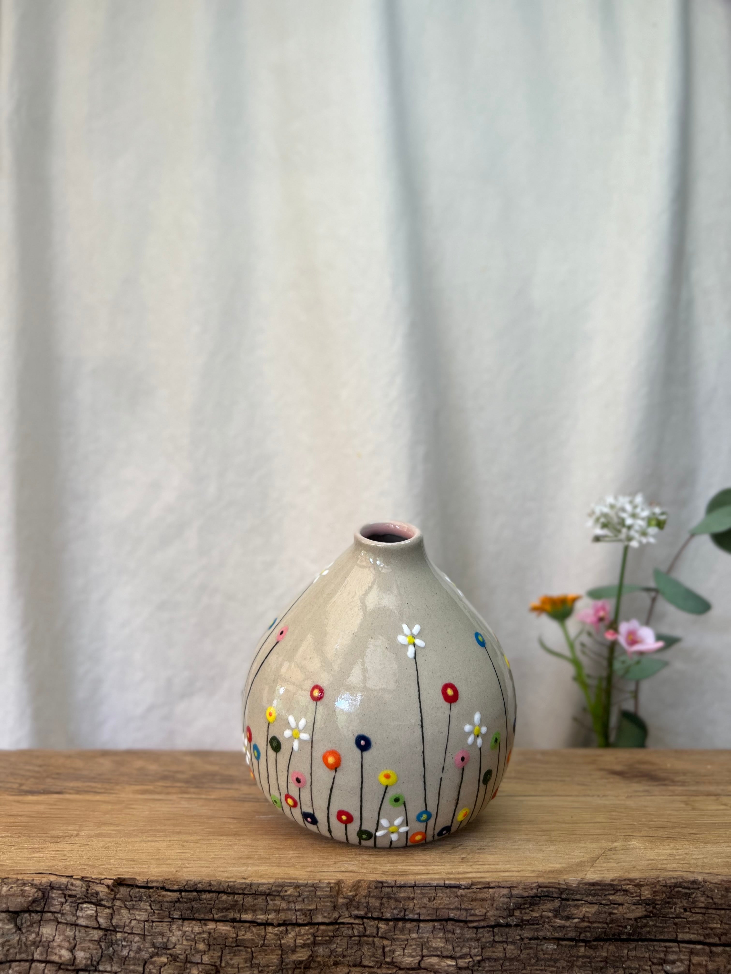 Blomstereng rosa vase