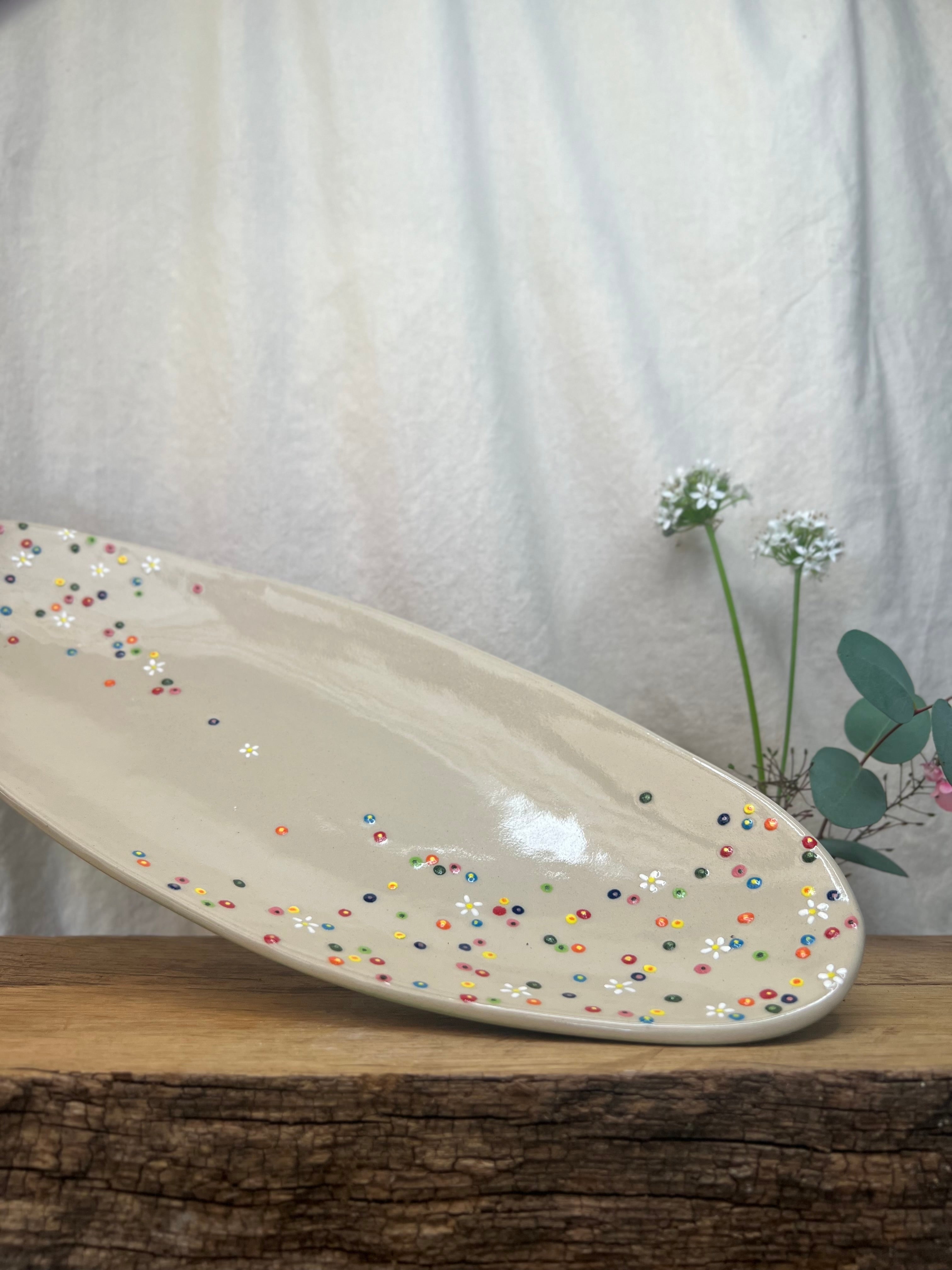 Blomstereng fad - L 35 cm.