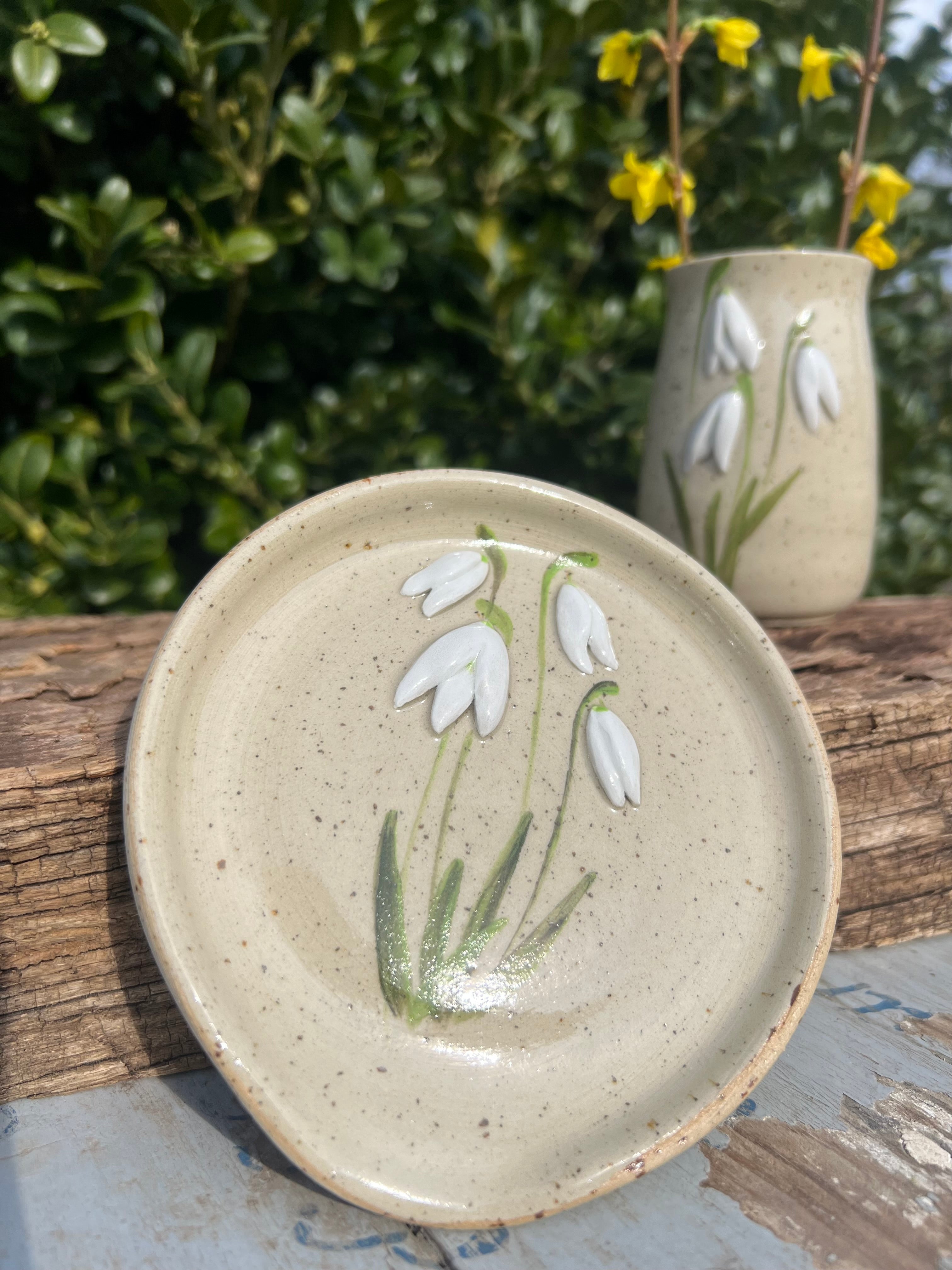 Vintergække-spoonrest - Ø. 11,5 cm.