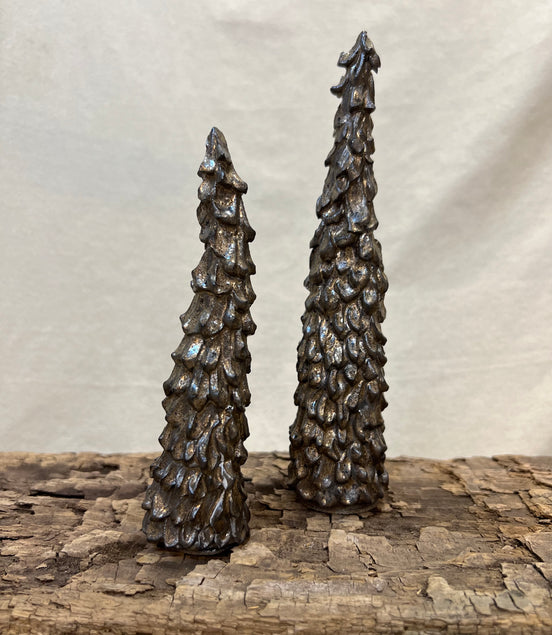 2 stk. Juletræer - 18,5 - 14 cm.