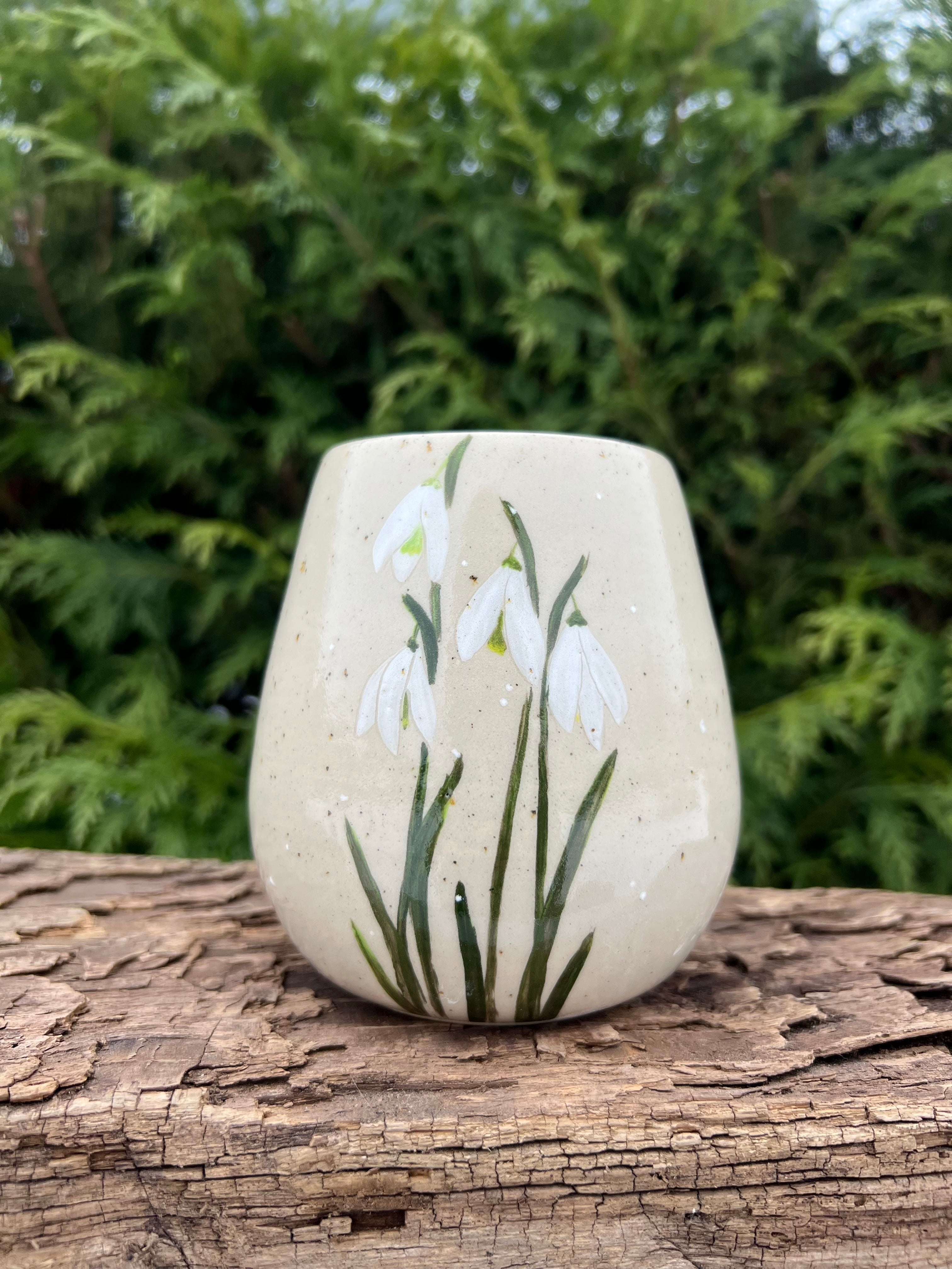 Vintergække vase - H 11 cm.