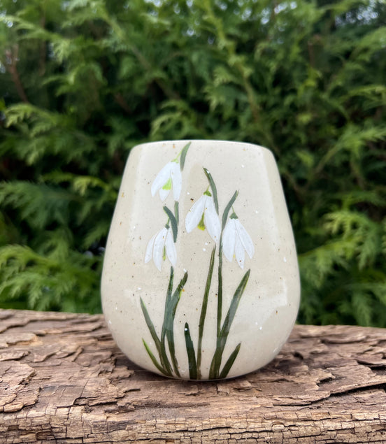Vintergække vase - H 11 cm.