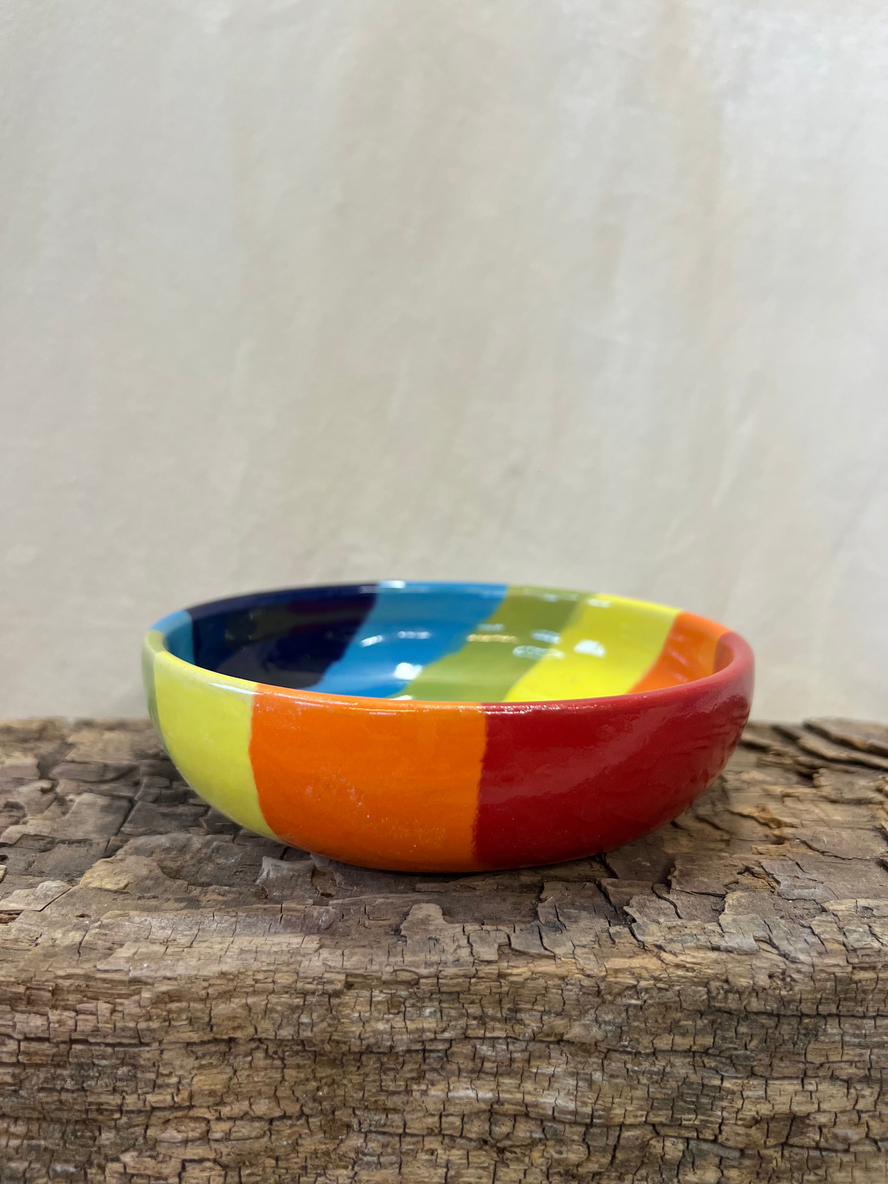 Regnbue skål - Ø 14 cm.