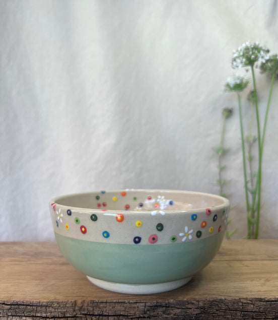 Blomstereng skål - Ø 13,5 cm.