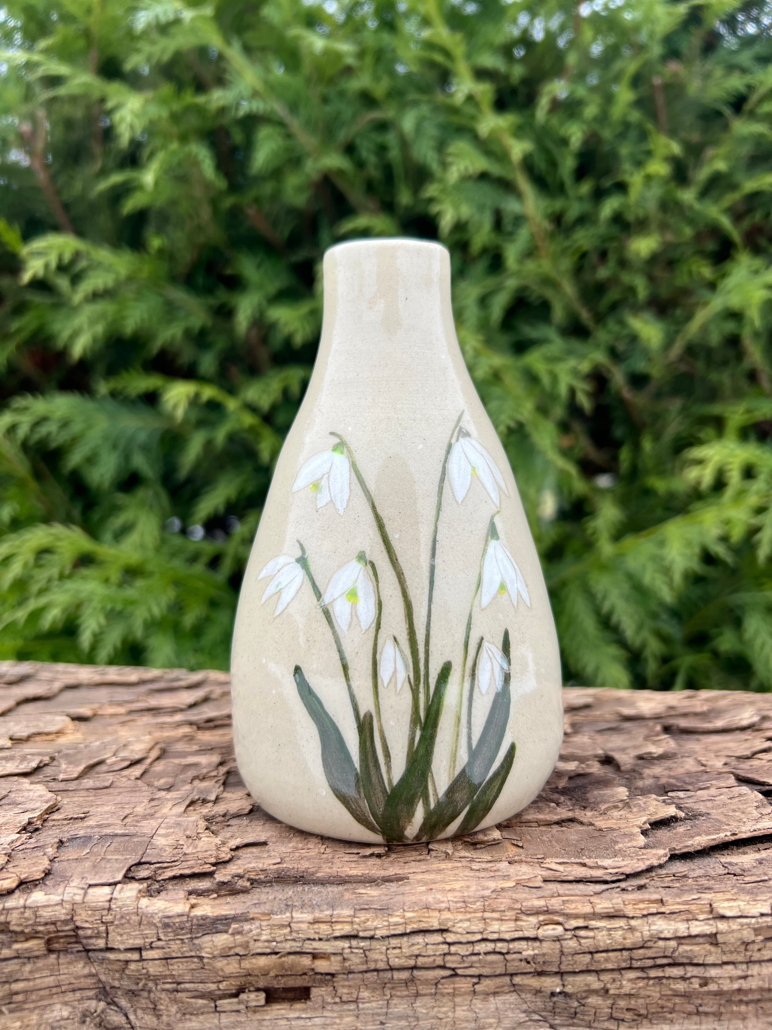 Vintergække vase - H 13 cm.