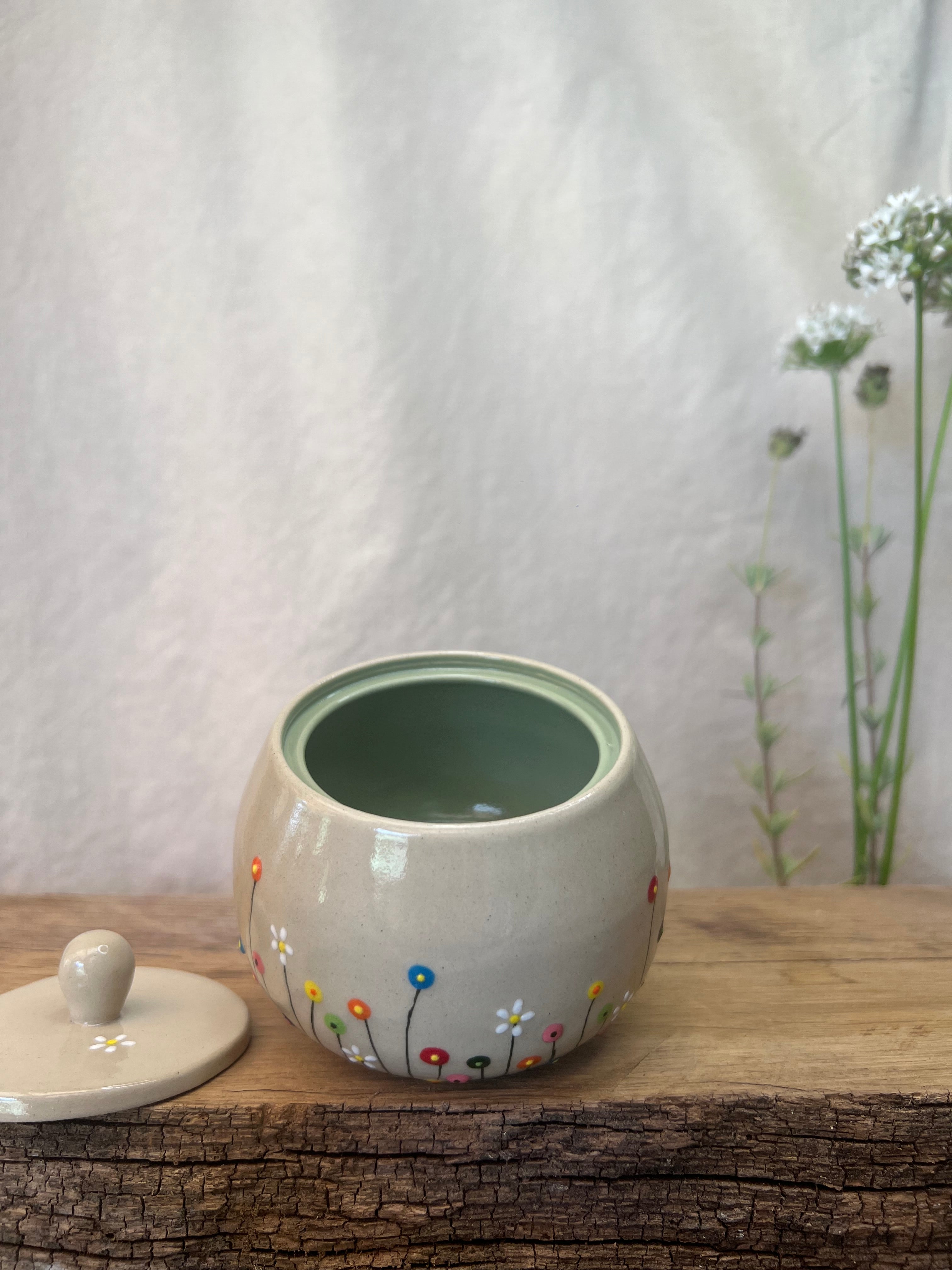 Blomstereng krukke - Ø 9 cm.