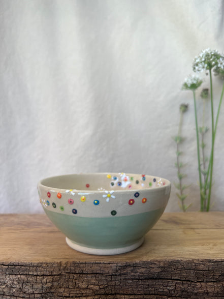 Blomstereng skål - Ø 12,5 cm.