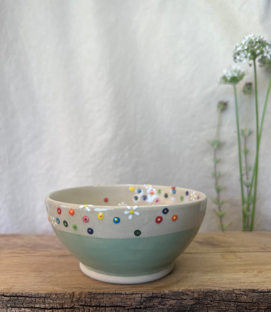 Blomstereng skål - Ø 12,5 cm.