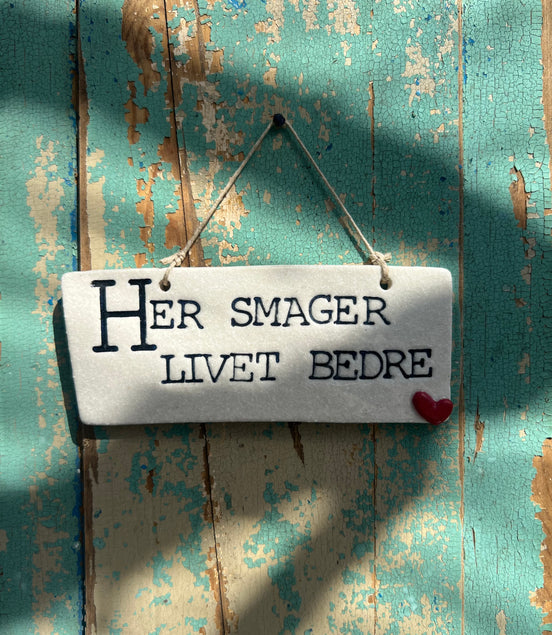 Skilt - L 13 cm.
