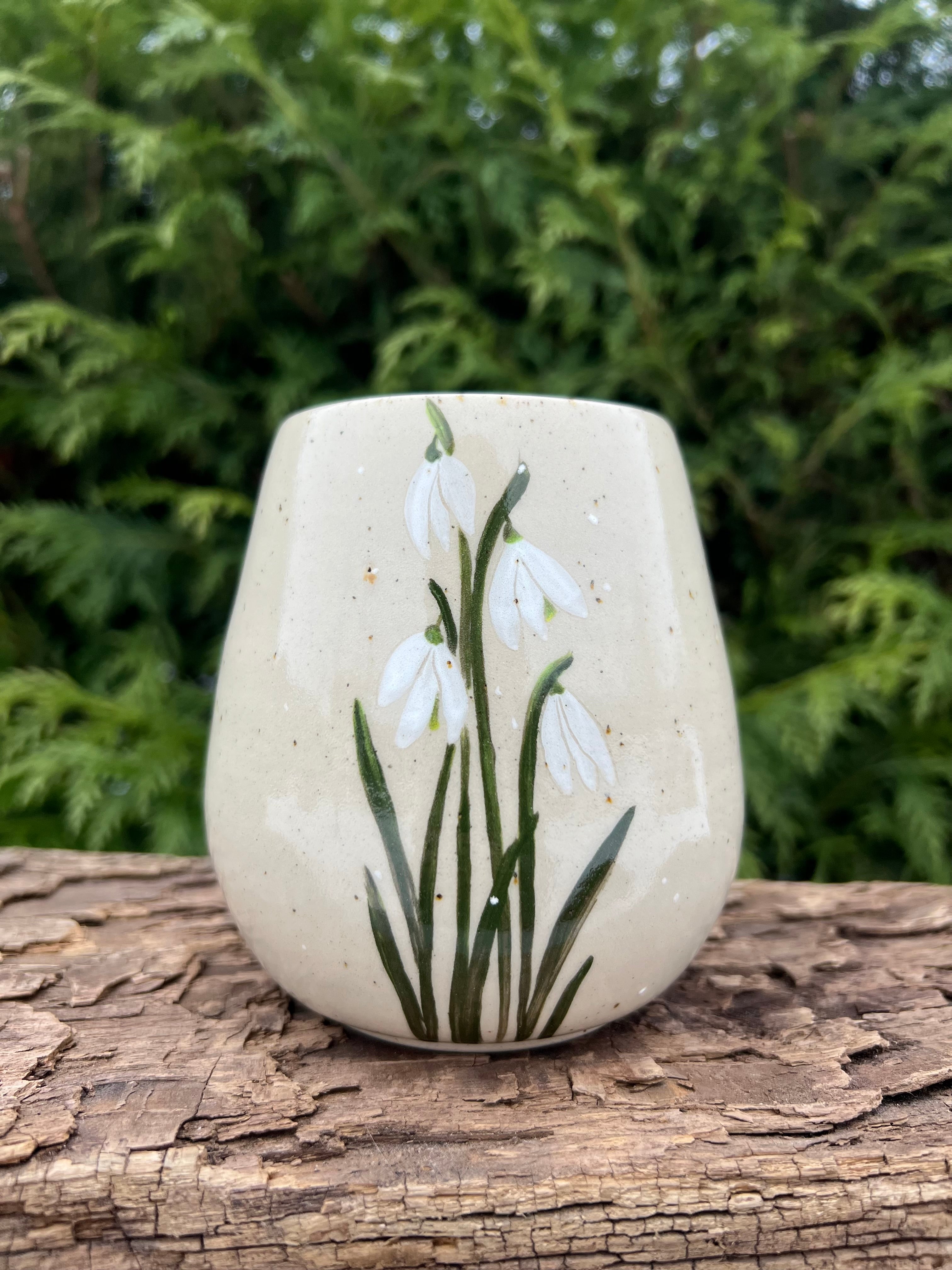 Vintergække vase - H 11 cm.