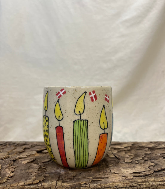 Fødselsdagskop u. hank - 350 ml.