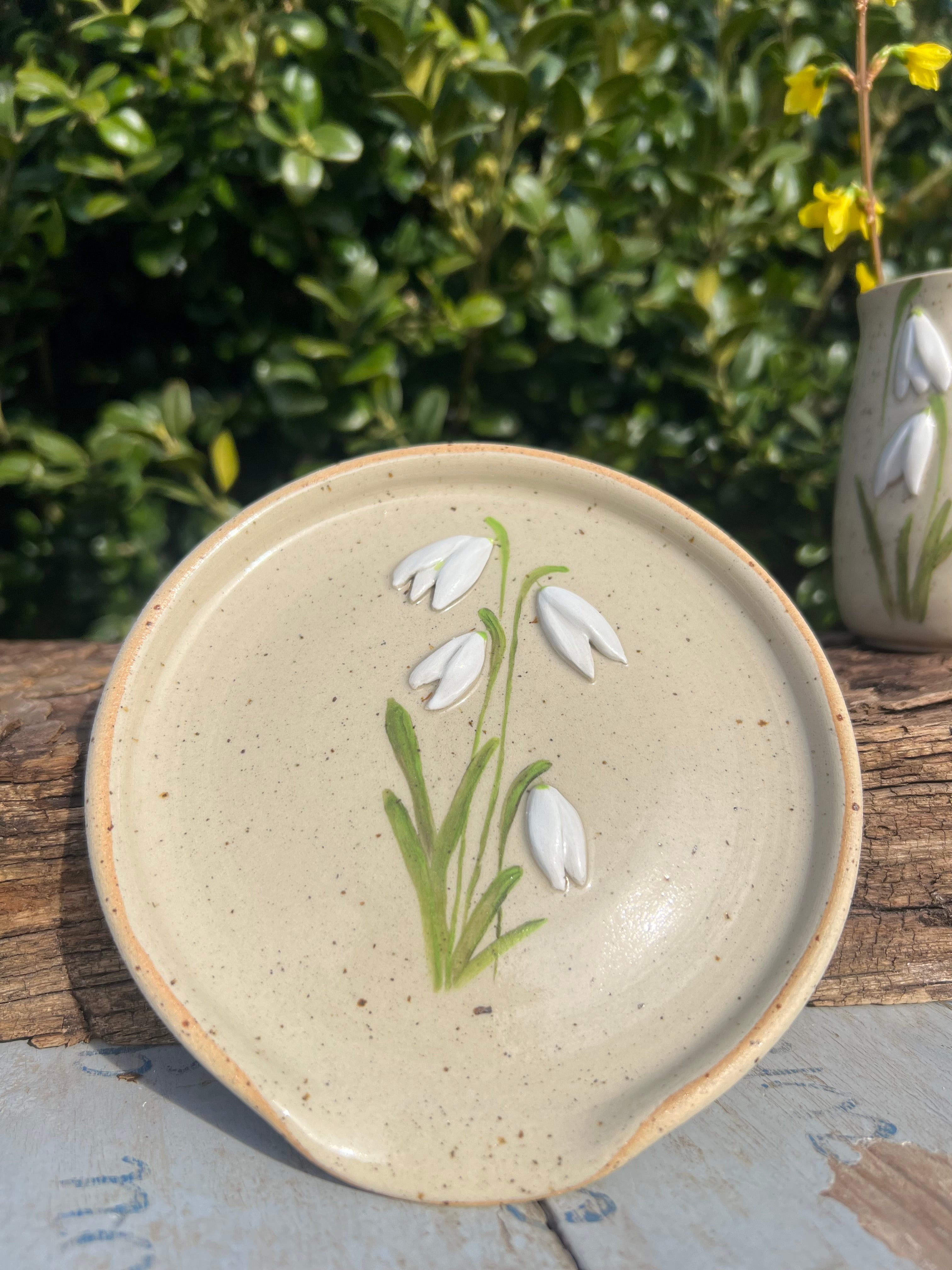 Vintergække-spoonrest - Ø 13 cm.