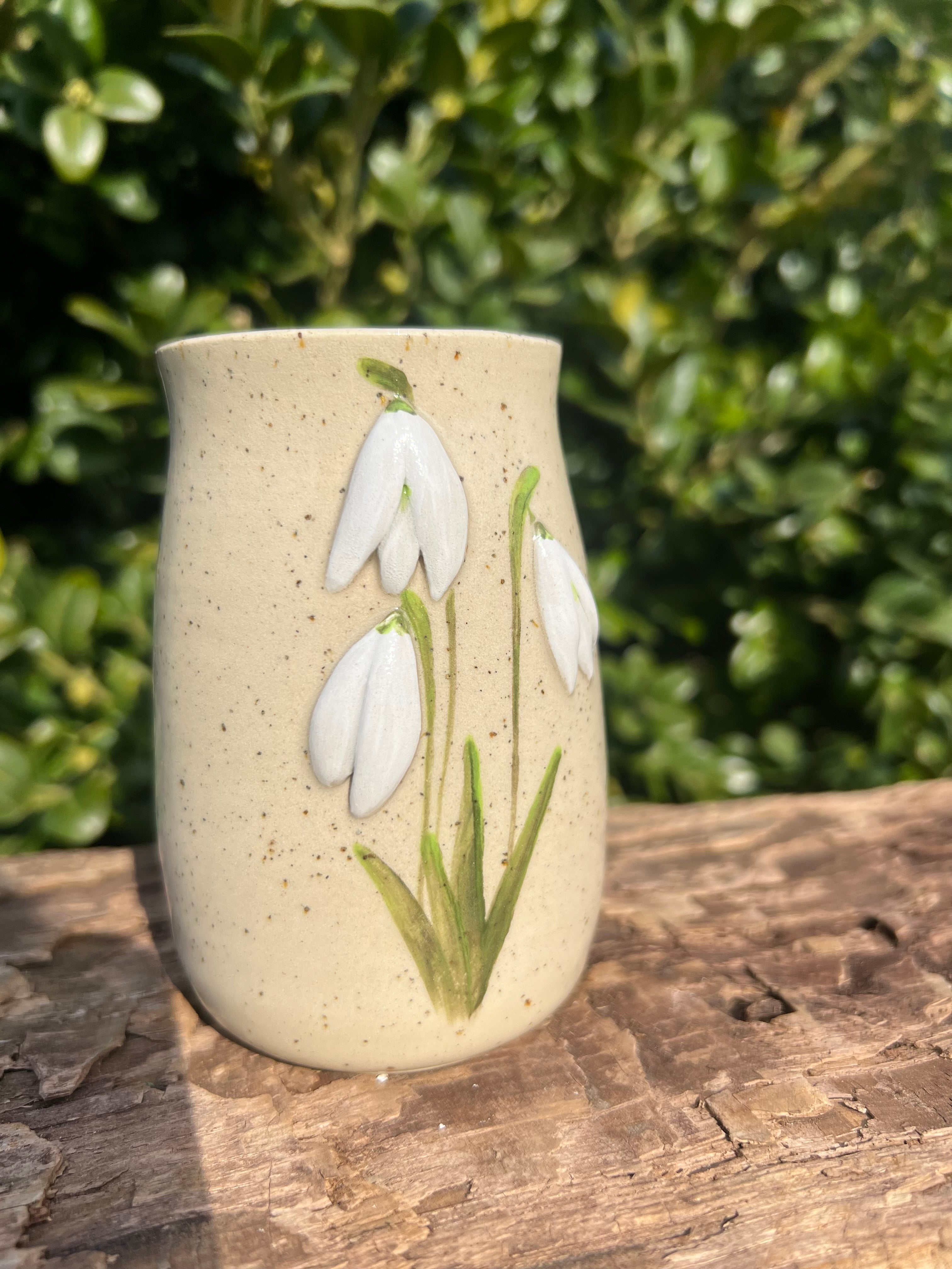 Vintergække-vase - H. 10 cm.
