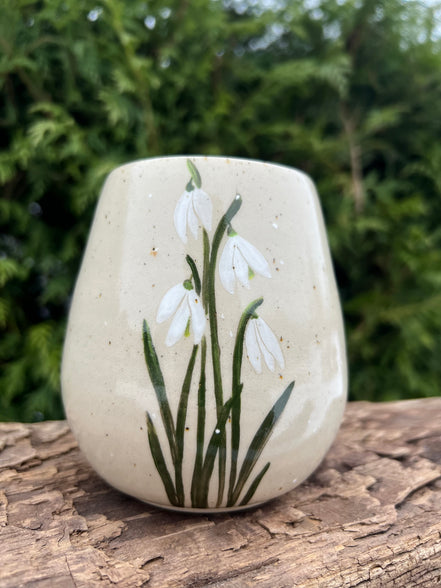 Vintergække vase - H 11 cm.