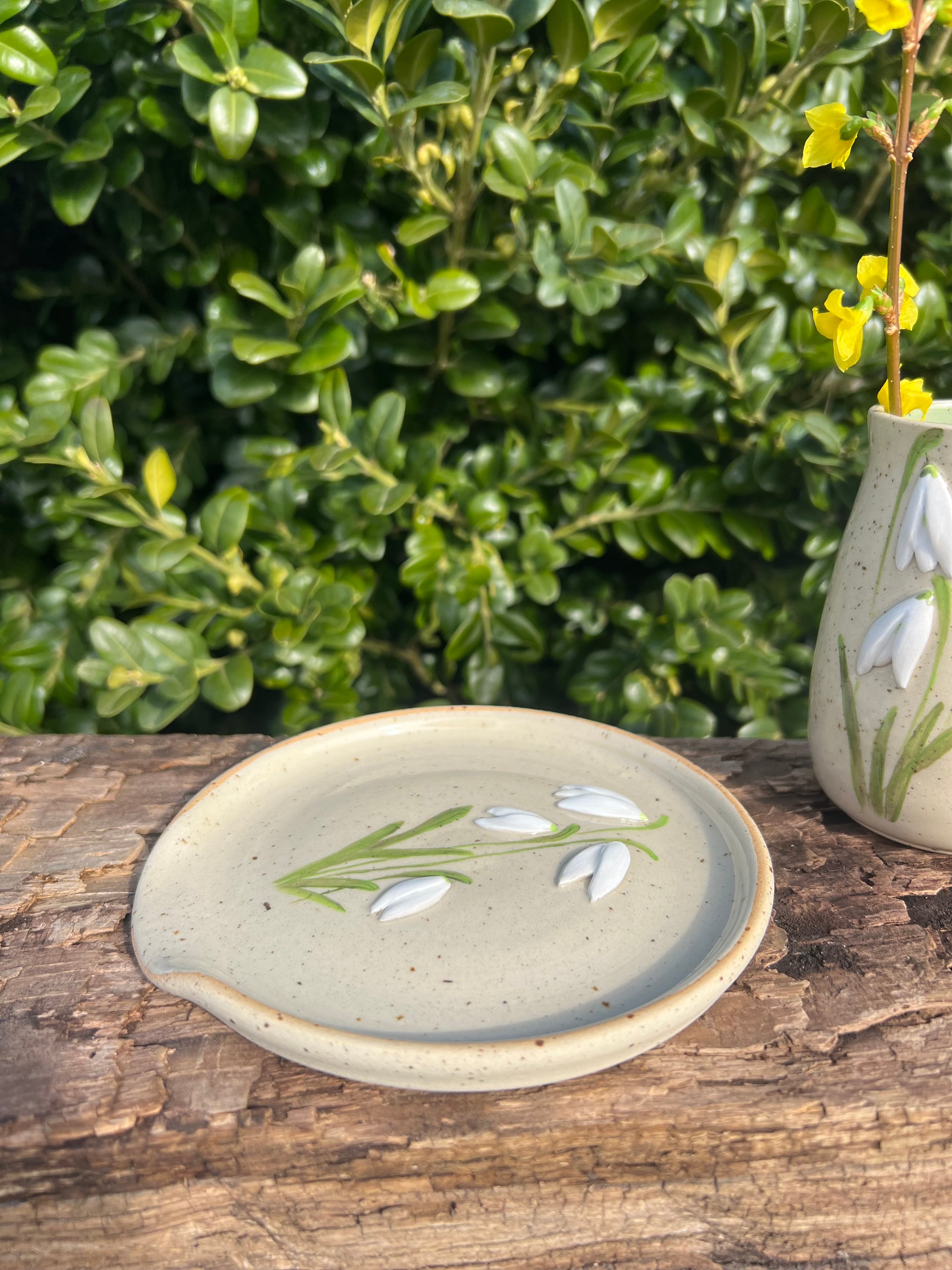 Vintergække-spoonrest - Ø 13 cm.