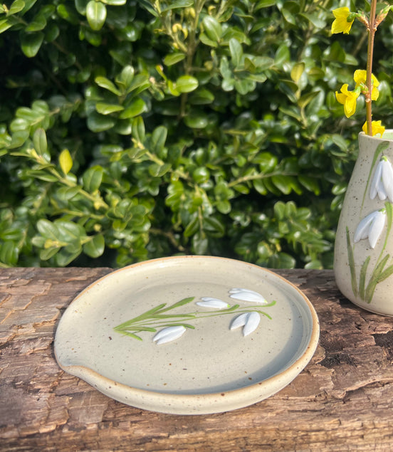 Vintergække-spoonrest - Ø 13 cm.