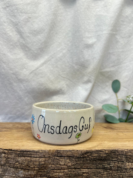 “Onsdags guf” skål - Ø 10,5 cm.