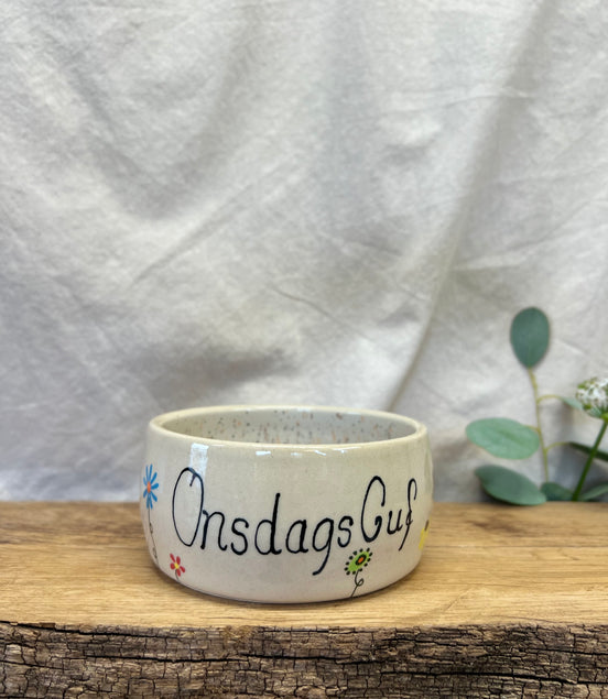 “Onsdags guf” skål - Ø 10,5 cm.
