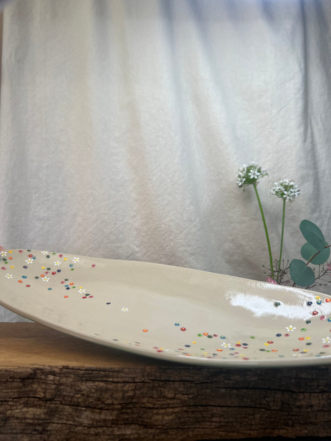 Blomstereng fad - L 35 cm.