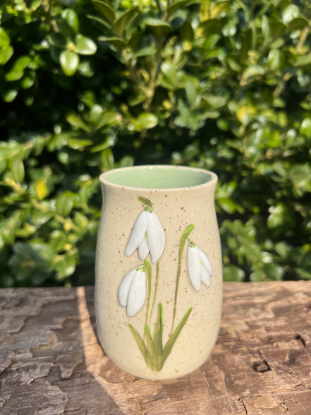 Vintergække-vase - H. 10 cm.