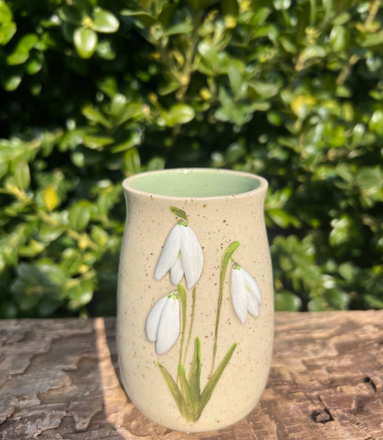 Vintergække-vase - H. 10 cm.