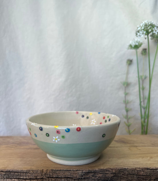 Blomstereng skål - Ø 12,5 cm.