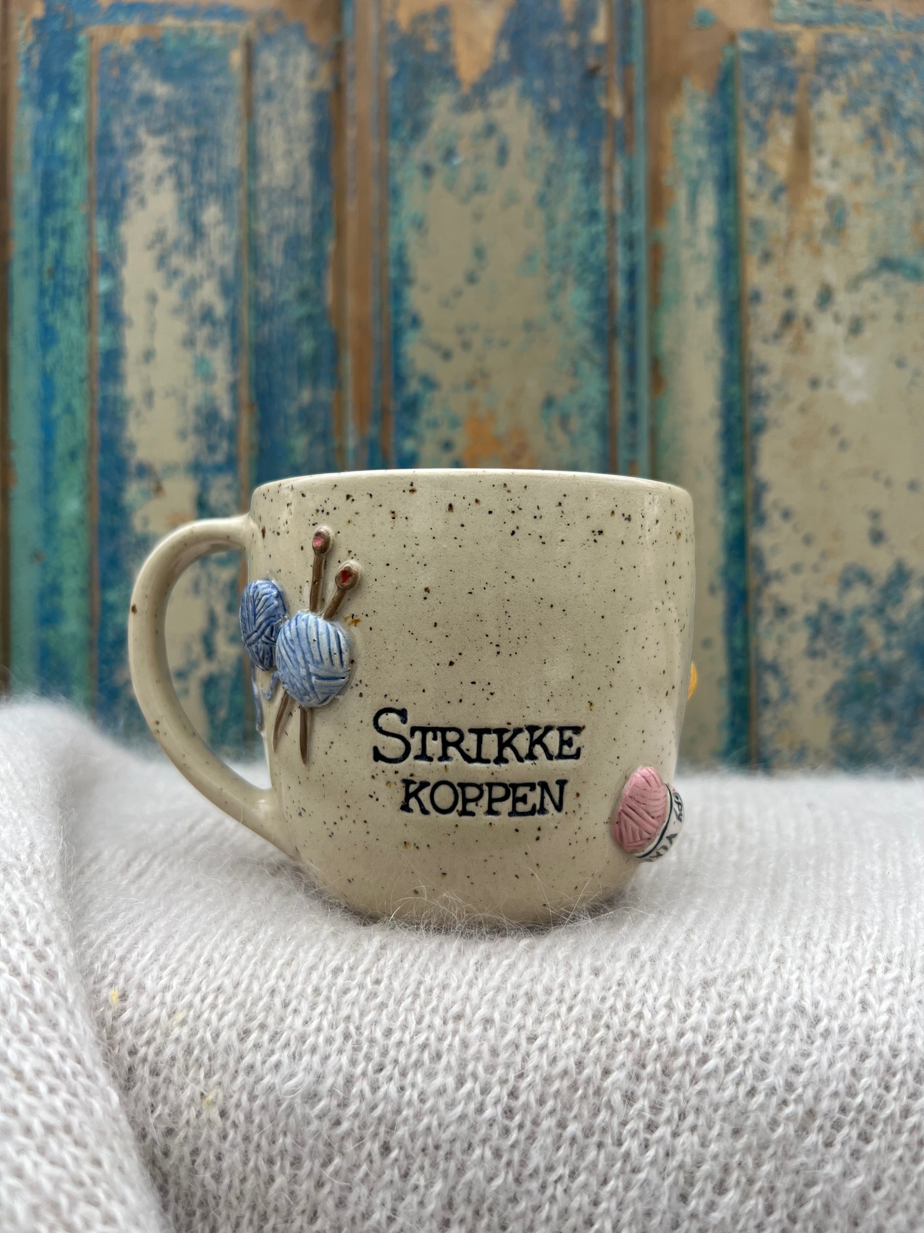 “Strikke koppen” m. hank - 375 ml.