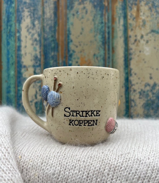 “Strikke koppen” m. hank - 375 ml.