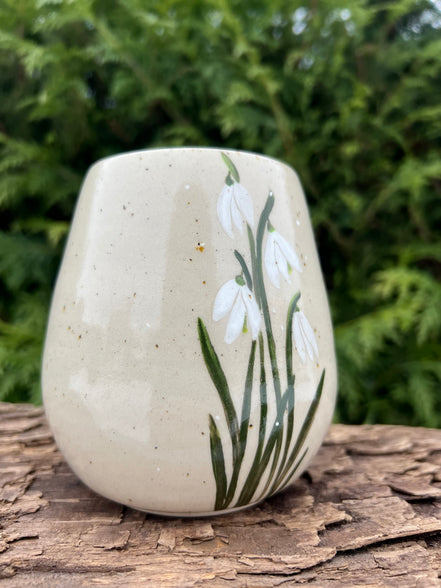 Vintergække vase - H 11 cm.