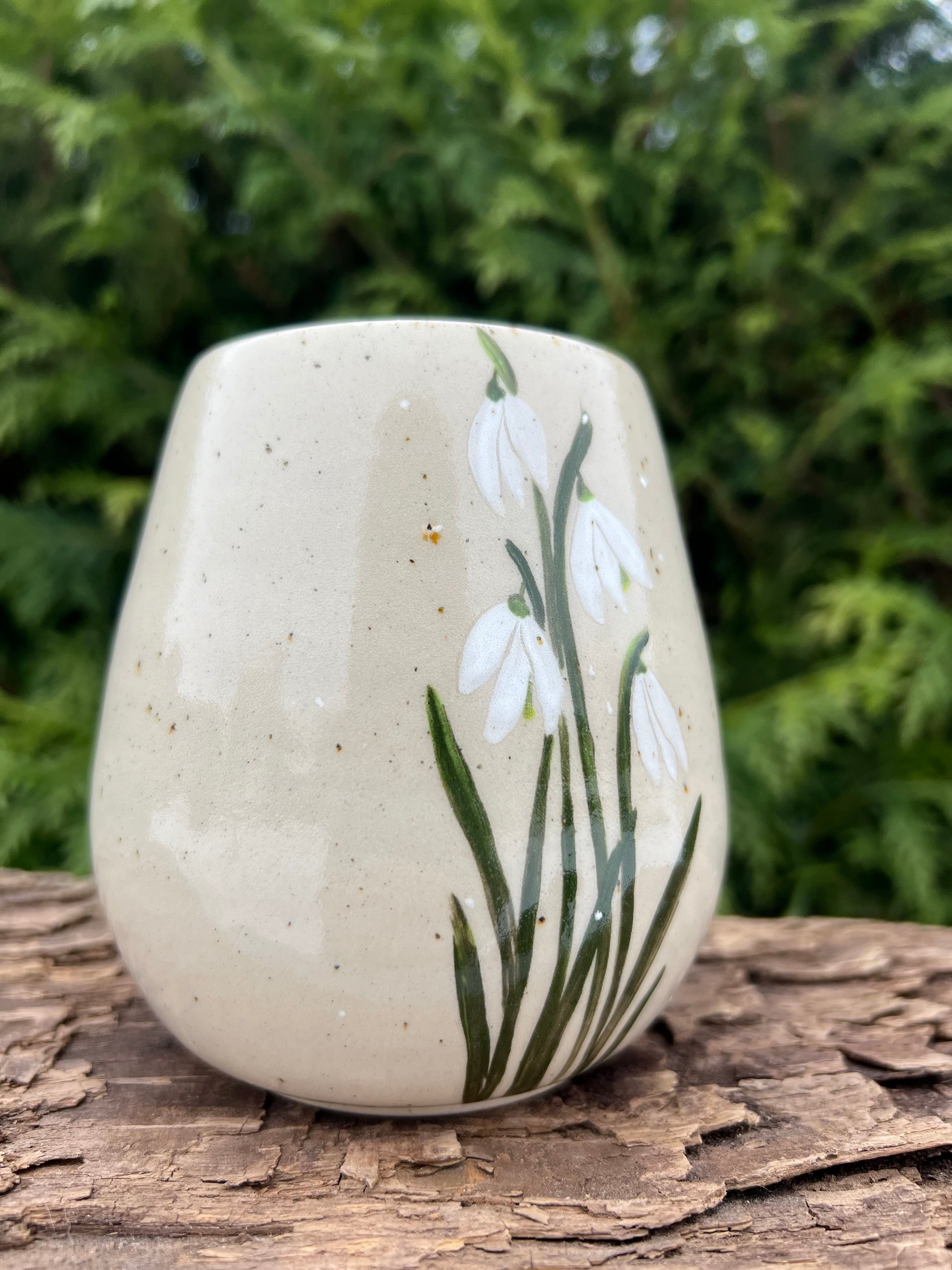 Vintergække vase - H 11 cm.