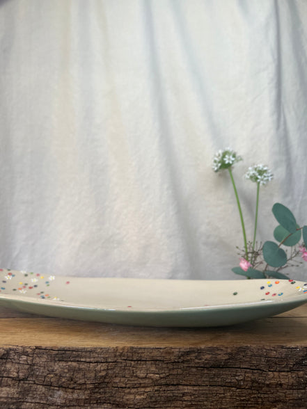 Blomstereng fad - L 35 cm.