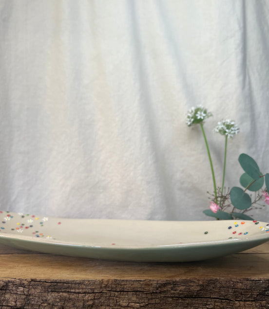 Blomstereng fad - L 35 cm.