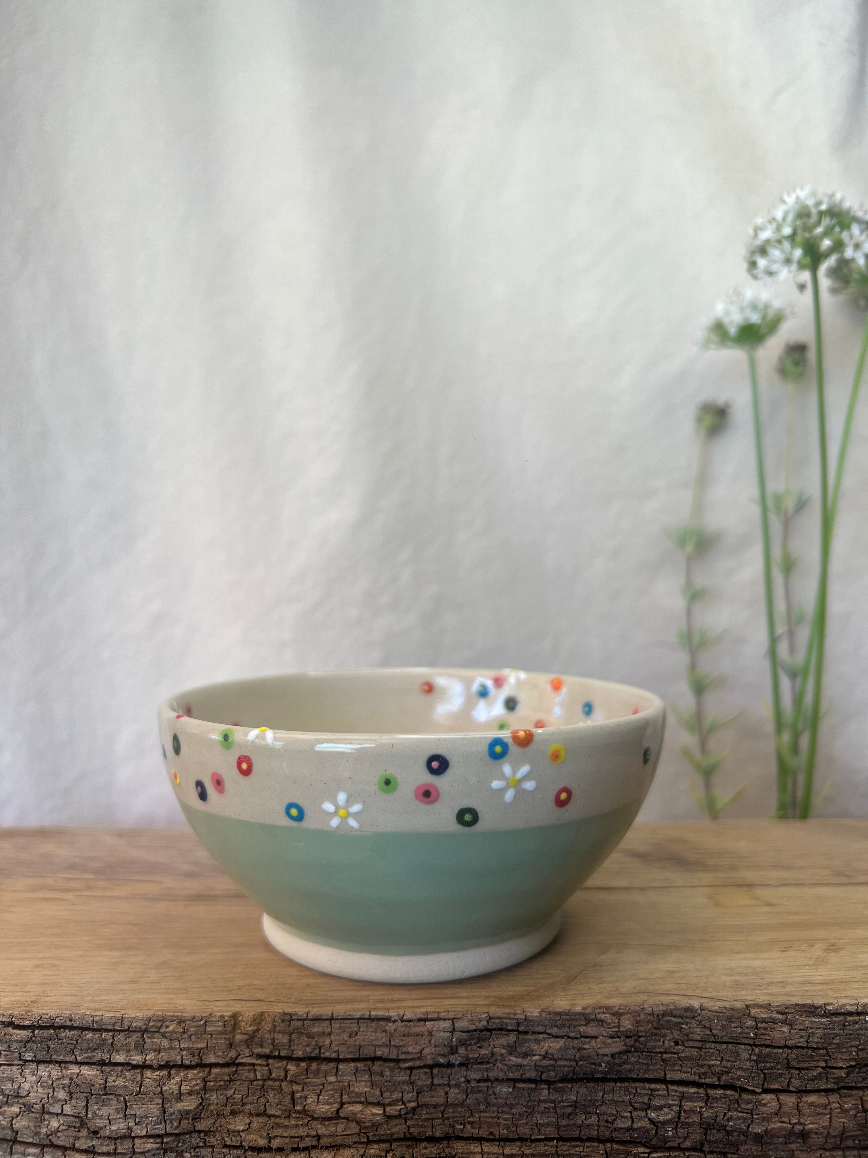 Blomstereng skål - Ø 12,5 cm.
