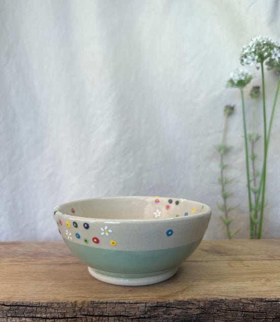 Blomstereng skål - Ø 12,5 cm.