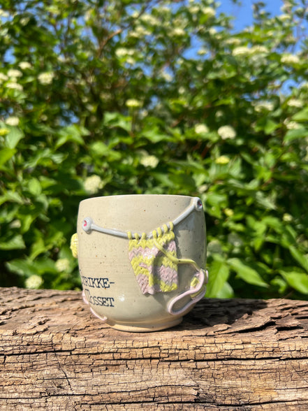 “Strikke tosset” kop m. hank - 340 ml.