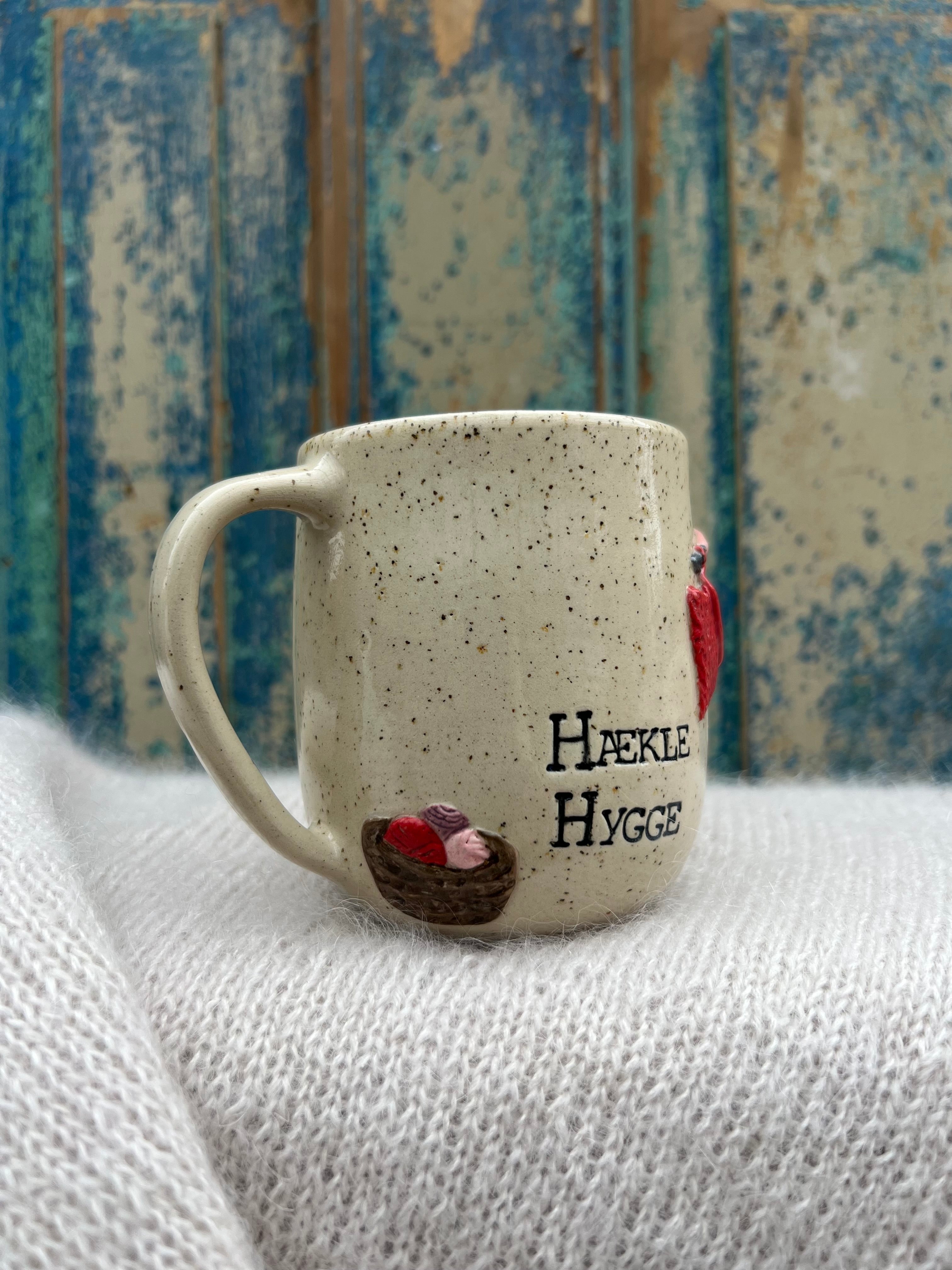 “Hækle hygge” kop m. hank - 400 ml.