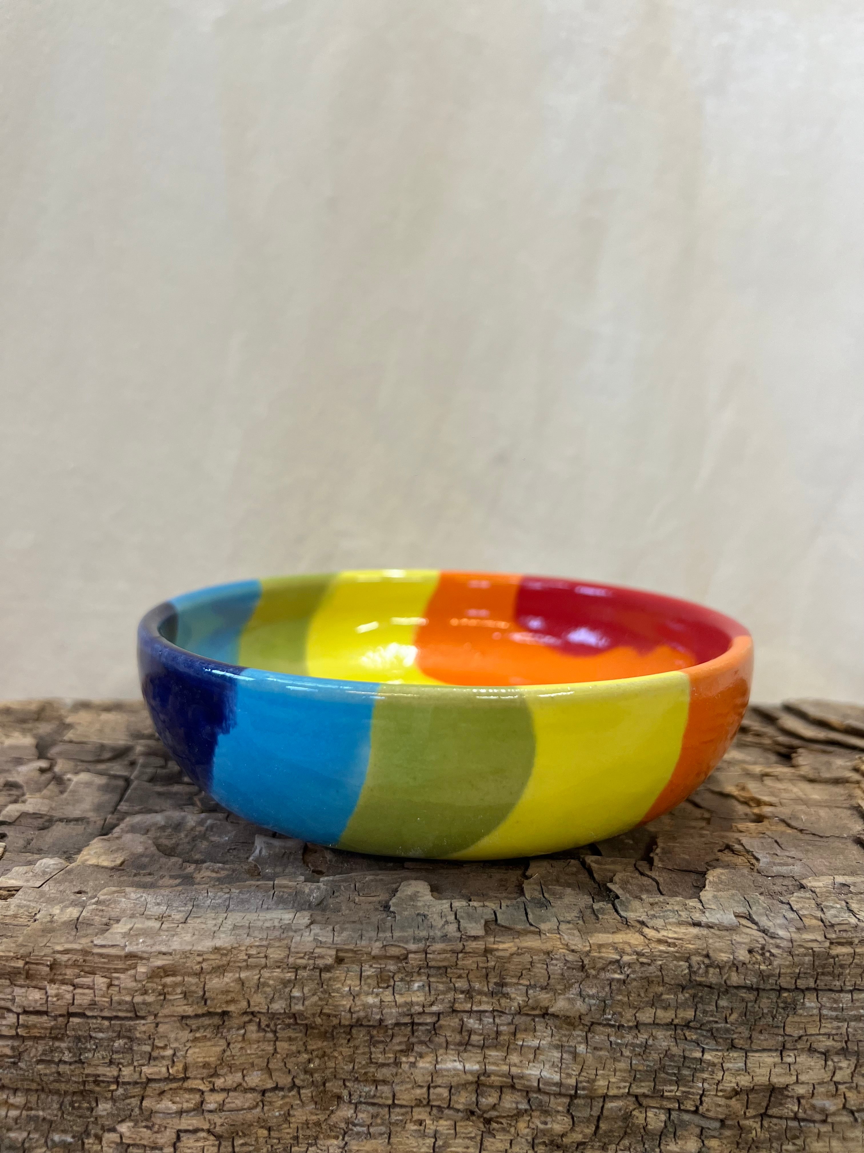 Regnbue skål - Ø 14 cm.