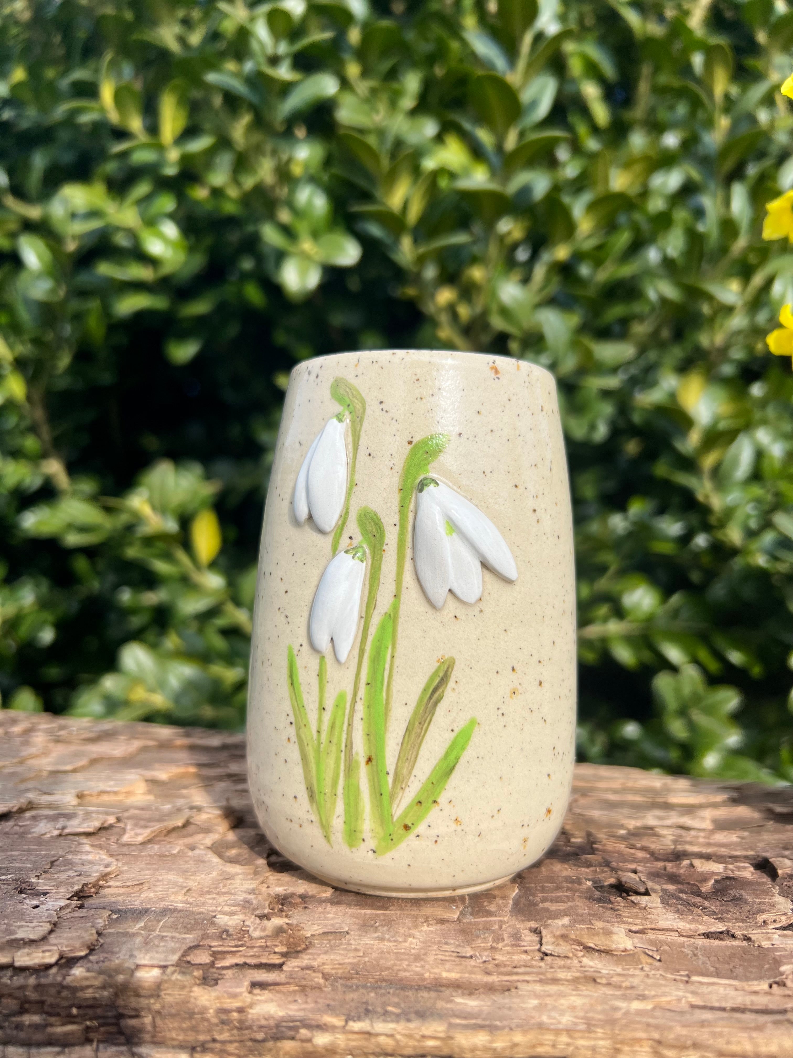 Vintergække-vase - H. 10,5 cm.