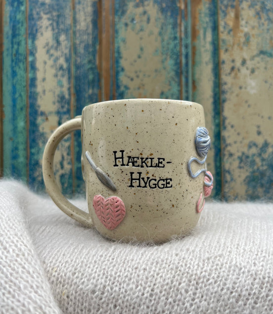 “Hækle-hygge” kop m. hank - 400 ml.