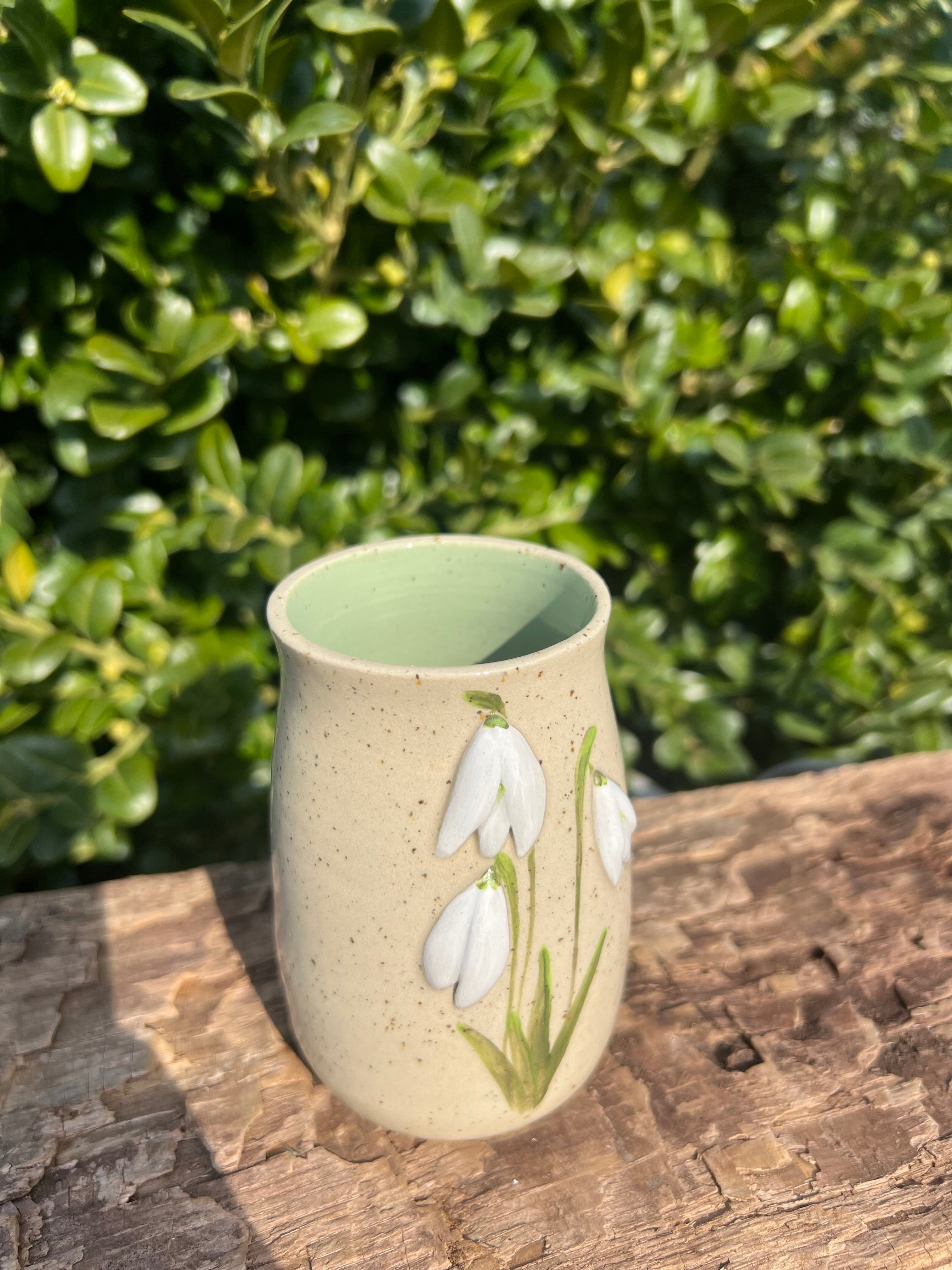 Vintergække-vase - H. 10 cm.