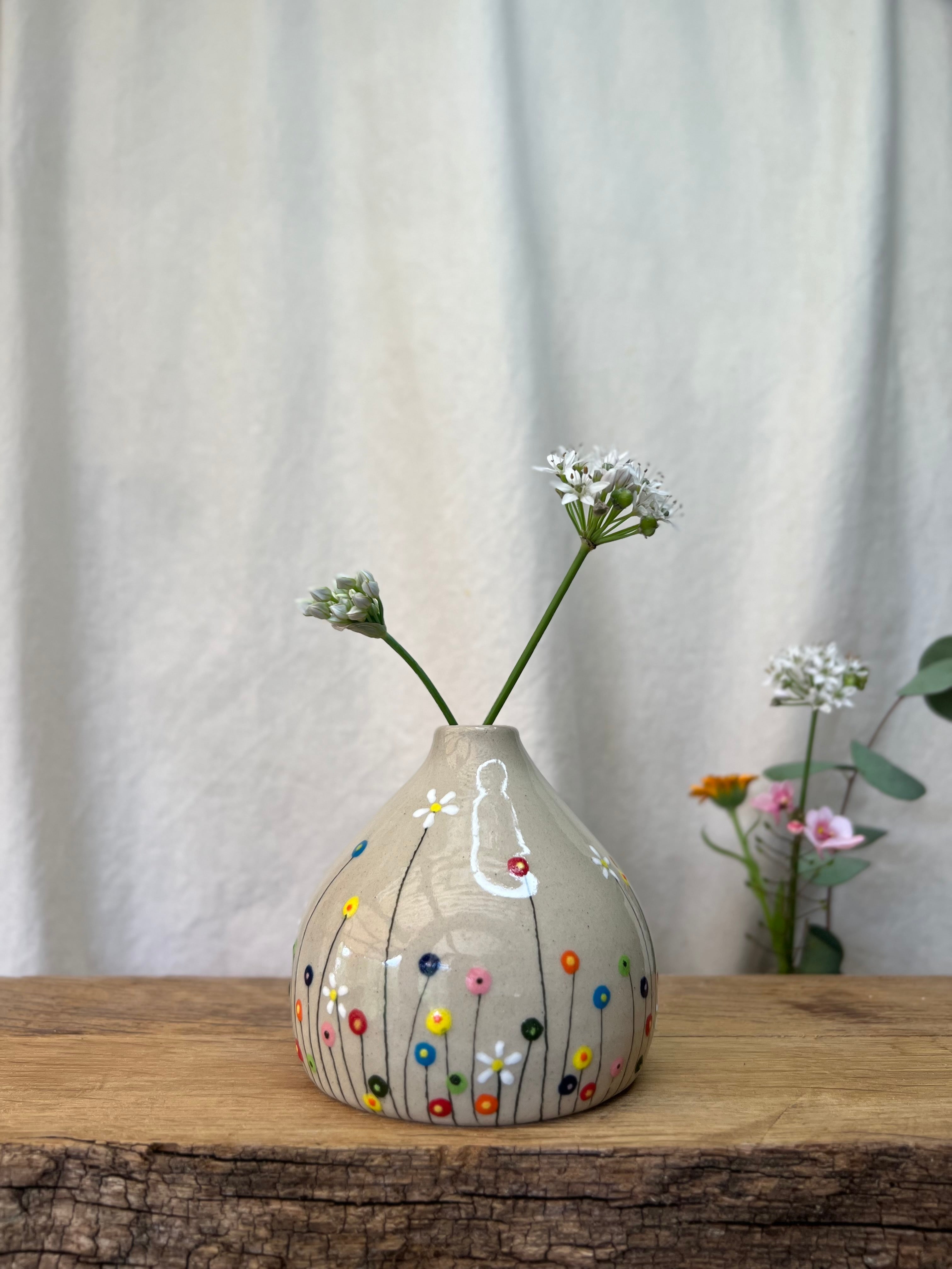 Blomstereng rosa vase