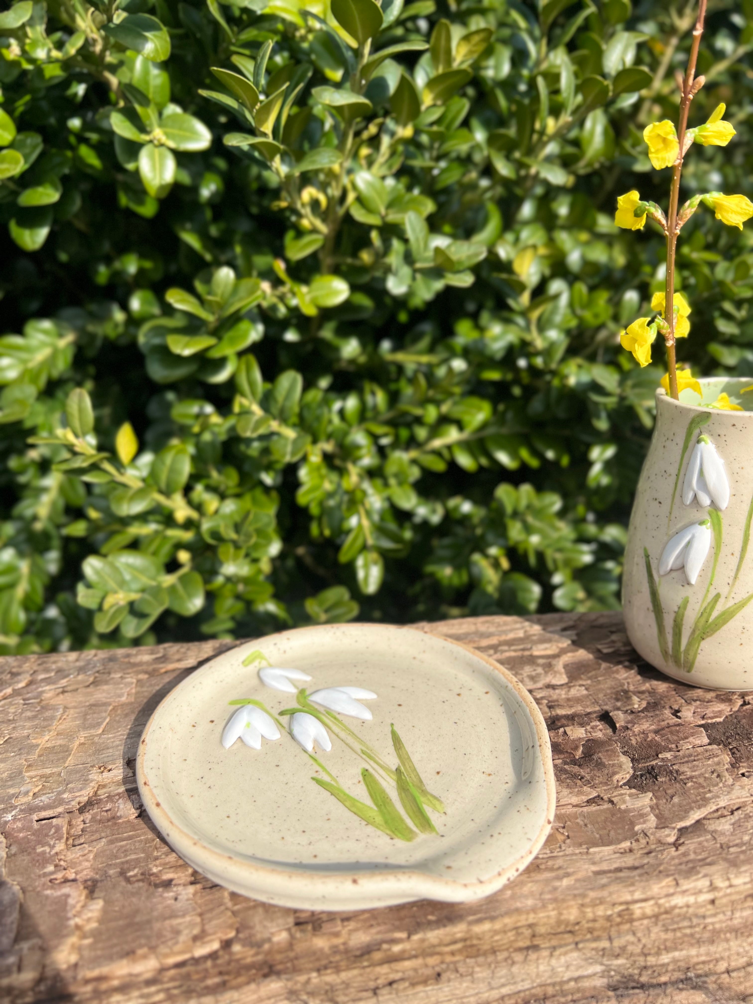 Vintergække-spoonrest - Ø. 12 cm.
