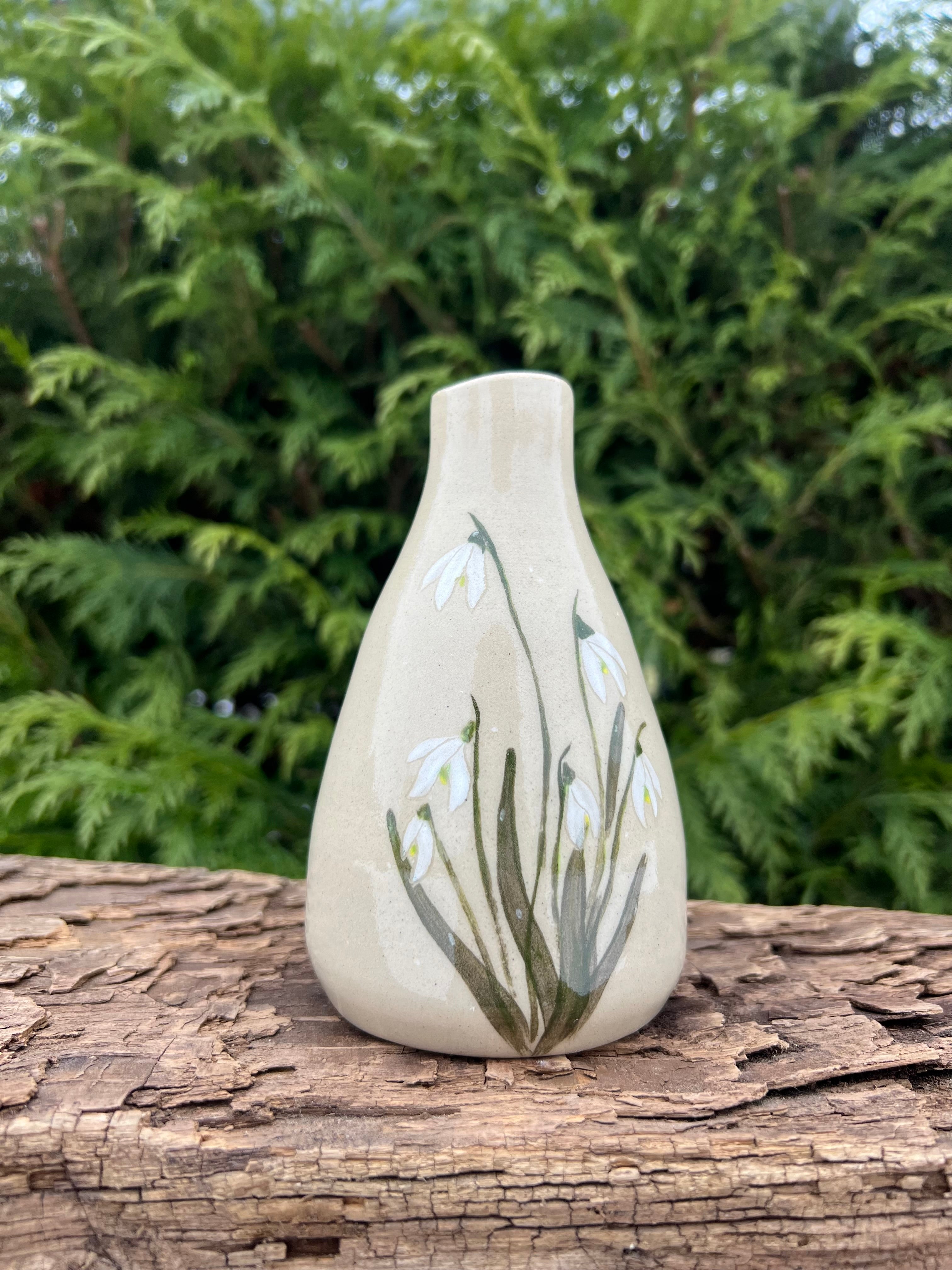 Vintergække vase - H 13 cm.