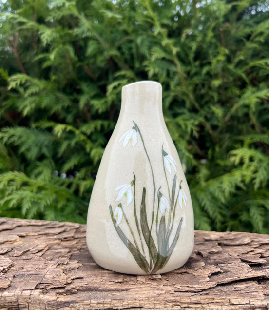 Vintergække vase - H 13 cm.