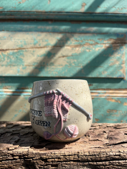 “Strikke-Koppen” m. hank - 400 ml.