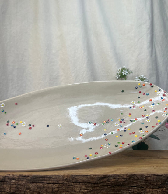 Blomstereng fad - L 35 cm.