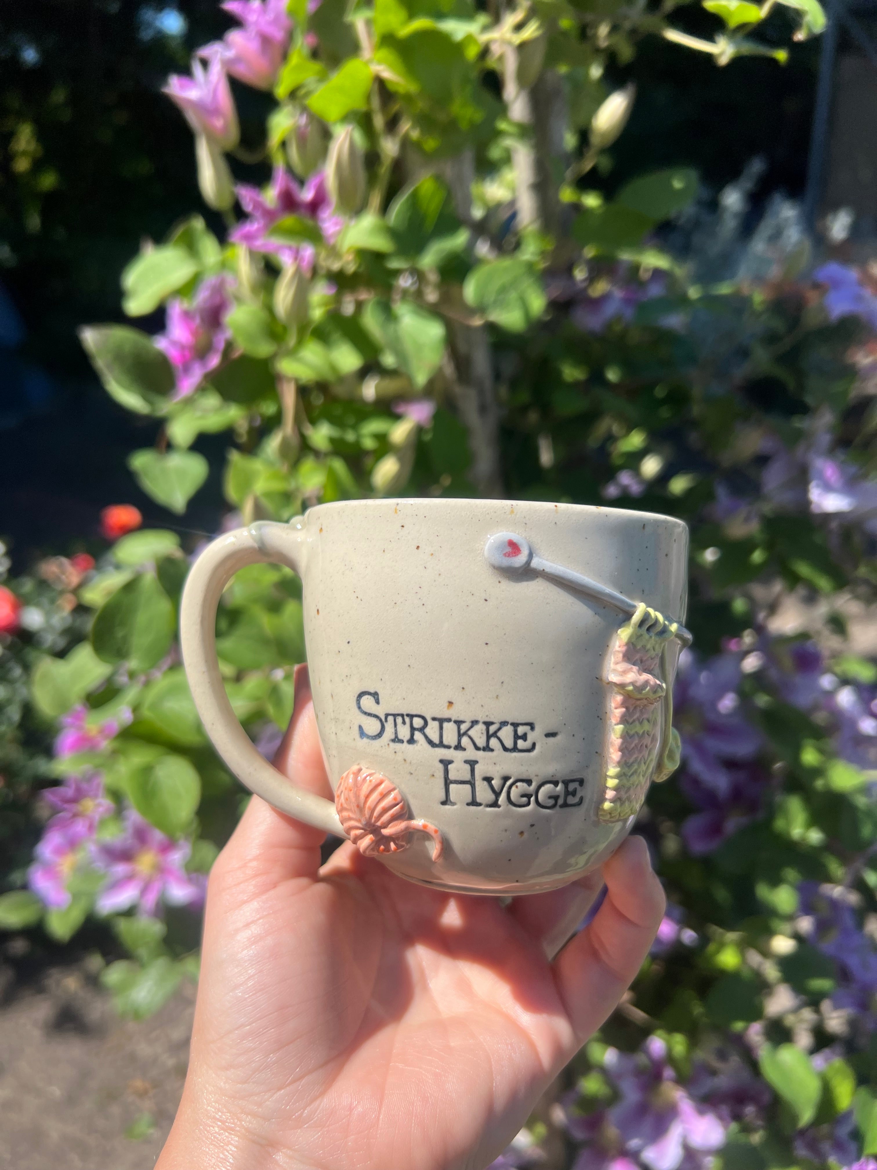 “Strikke-hygge” kop m. hank - 250 ml.
