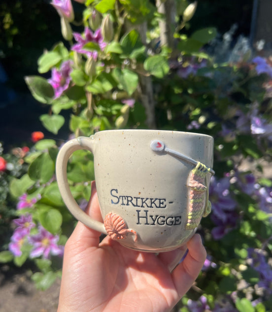 “Strikke-hygge” kop m. hank - 250 ml.